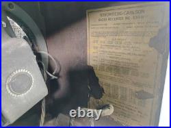 Vintage Stromberg Carlson 130-H 1930's Triple Range Shortwave/AM Radio For Parts