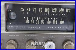 Vintage Stromberg-Carlton AM/FM Tube Radio Tuner Model SR-405 For Parts