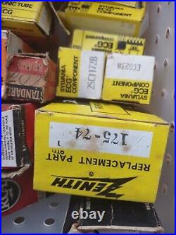 Vintage TV radio tubes transistor parts 1950's 60's GE Sylvania Zenith RCA delco