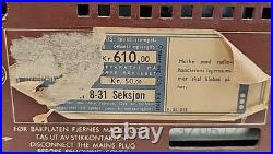 Vintage Tandberg Radio Solvsuper 8-31 5 Bands Norway 1960s Powers On Parts Only