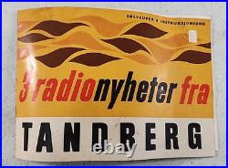 Vintage Tandberg Radio Solvsuper 8-31 5 Bands Norway 1960s Powers On Parts Only