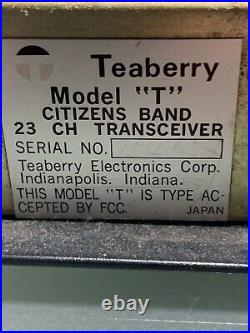 Vintage Teaberry Model T 40 CH Tube CB Radio Transceiver for parts
