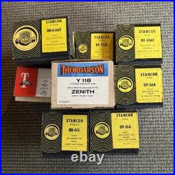 Vintage Television Tubes Parts Stancor (8) Boxed Original Packaging Paperwork