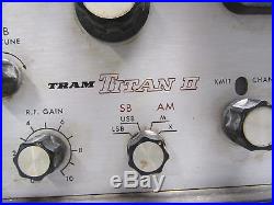 Vintage Tram Titan III CB Radio Transciever Base Station For Parts