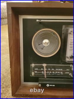 Vintage UNIMARK UM-002 Transparent MCM Wall Radio German For Parts/Repair