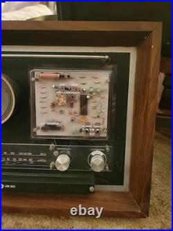 Vintage UNIMARK UM-002 Transparent MCM Wall Radio German For Parts/Repair