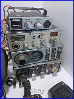 Vintage Untested CB Radio Lot Cobra Realistic Radio Shack + More Parts Only