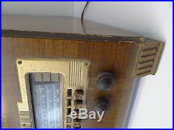 Vintage Used Old 1939 Philco Short Wave Audio Tube Radio Wood Case Parts