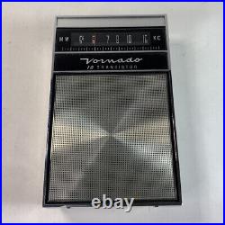 Vintage Vornado Model SD-1053 10 Transistor Radio with Case and Earphone PARTS