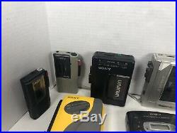 Vintage Walkman lot 14 Cassette Cd Radio Parts Repair Other Brands Sony WM-F2015