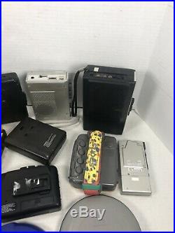 Vintage Walkman lot 14 Cassette Cd Radio Parts Repair Other Brands Sony WM-F2015