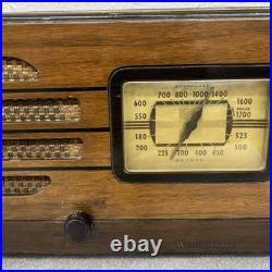 Vintage Westinghouse AM Broadcast Radio PC 363 Parts-Untested 1940s