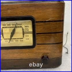 Vintage Westinghouse AM Broadcast Radio PC 363 Parts-Untested 1940s
