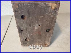 Vintage Wood Tabletop Tube Radio Antique Art Deco Cabinet For Parts/Repair