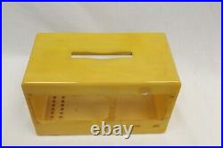 Vintage Yellow Butterscotch Catalin Radio Cabinet For Parts