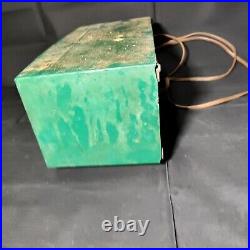 Vintage ZENITH Model S21634 1950s Rare Bakelite Radio Green Mid Mod Parts Repair