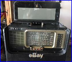 Vintage Zenith 6A40 Shortwave Radio Wave Magnet Trans Oceanic For Parts Repair