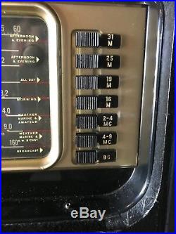 Vintage Zenith 6A40 Shortwave Radio Wave Magnet Trans Oceanic For Parts Repair