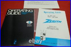 Vintage Zenith E921 Stereophonic AM FM 8 track record player Parts Vintage Zenith E921 Stereophonic AM FM 8 track record player Parts