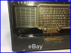 Vintage Zenith L600 Trans-Oceanic Wave Magnet Radio As-Is, For Parts