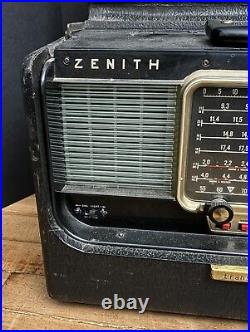 Vintage Zenith L600 Trans Oceanic Wave Magnet Tube Radio (parts/repair)