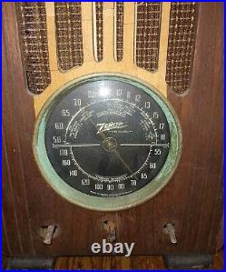 Vintage Zenith Model 5S228 Mini Tombstone AM/SW Tube Radio Parts Restoration