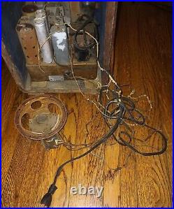 Vintage Zenith Model 5S228 Mini Tombstone AM/SW Tube Radio Parts Restoration