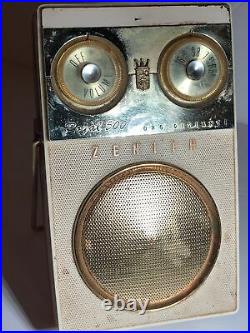 Vintage Zenith Royal 500 Transistor Hand Held Radio Rare Parts