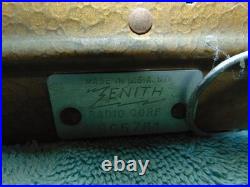 Vintage Zenith Split Second Tuning Tube Radio # S865781 FOR PARTS ONLY/ 1930'S