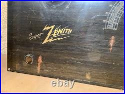 Vintage Zenith Super 28 Faceplate 1920s 6 Tube Radio Parts FREE SHIPPING