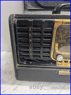 Vintage Zenith Trans-Oceanic Tube Radio Model 8G005YTZ1 UNTESTED PARTS/REPAIR