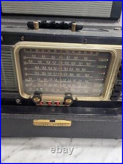 Vintage Zenith Trans-Oceanic Tube Radio Model R600 UNTESTED PARTS OR REPAIR