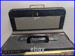 Vintage Zenith Trans-Oceanic Tube Radio Model Y600 UNTESTED PARTS OR REPAIR