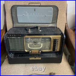 Vintage Zenith Trans-Oceanic Tube Wave Magnet Radio Parts/Repair