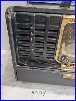 Vintage Zenith Trans-Oceanic Valve Radio Model 8G005YTZ1 UNTESTED PARTS REPAIR