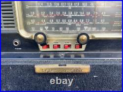 Vintage Zenith Trans-Oceanic Wave Magnet A600 6A40 Tube Radio with Log Book Parts