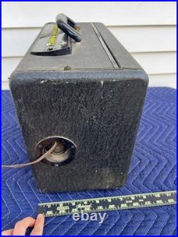 Vintage Zenith Trans-Oceanic Wave Magnet A600 6A40 Tube Radio with Log Book Parts