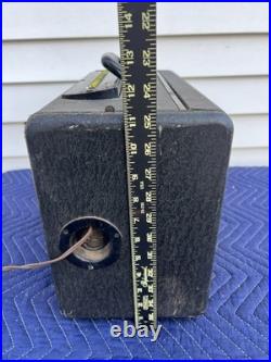 Vintage Zenith Trans-Oceanic Wave Magnet A600 6A40 Tube Radio with Log Book Parts