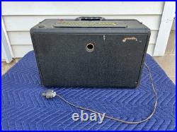 Vintage Zenith Trans-Oceanic Wave Magnet A600 6A40 Tube Radio with Log Book Parts