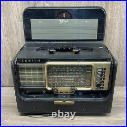Vintage Zenith Trans Oceanic Wave Magnet Tube Radio Model T600 AS-IS PARTS