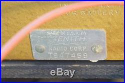 Vintage Zenith Transoceanic Portable Radio Short Wave Tube Wavemagnet Parts Asis