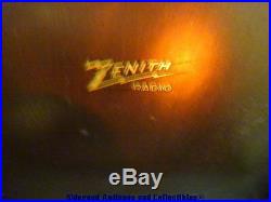 Vintage Zenith Tube AM Radio Turntable Model 5R086 Parts Repair