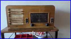 Vintage Zenith Tube Radio 5K037 Wood Case For Parts/Repair Transoceanic