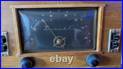 Vintage Zenith Tube Radio 5K037 Wood Case For Parts/Repair Transoceanic