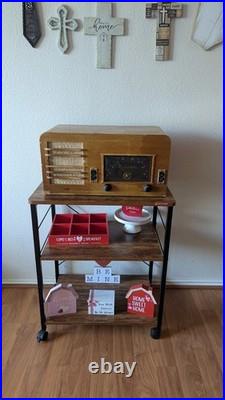 Vintage Zenith Tube Radio 5K037 Wood Case For Parts/Repair Transoceanic