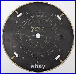 Vintage Zenith Tuner Dial 26-117 with'Z' Pointer & Red Pointer Original Parts