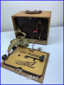 Vintage Zenith radio portable universal model 5G401 Parts Repair
