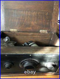 Vintage crystal radio set Marconi Wireless Receiver Antique Spares Repair Parts