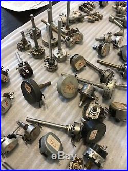 Vintage ham radio parts potentiometers huge lot radio/guitar And Other Parts