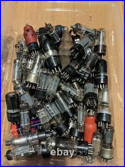 Vintage radio tubes valves. Bulk lot. Steam punk art parts. Large collection